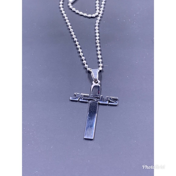 Stainless steel Christian faith Jesus cross - Picture 4 of 5